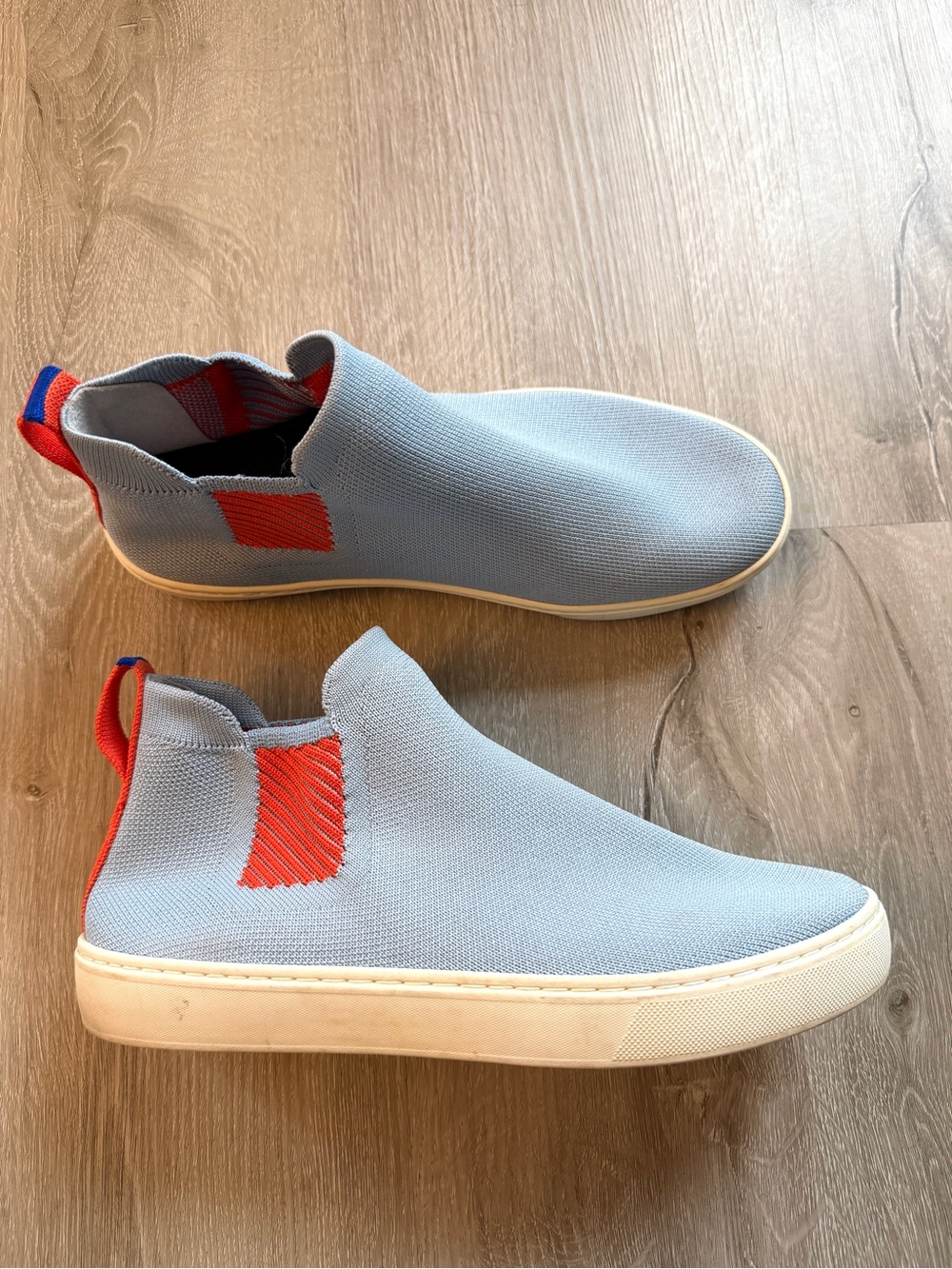 Rothy’s Light Blue Slip-On Knit Sneakers 9